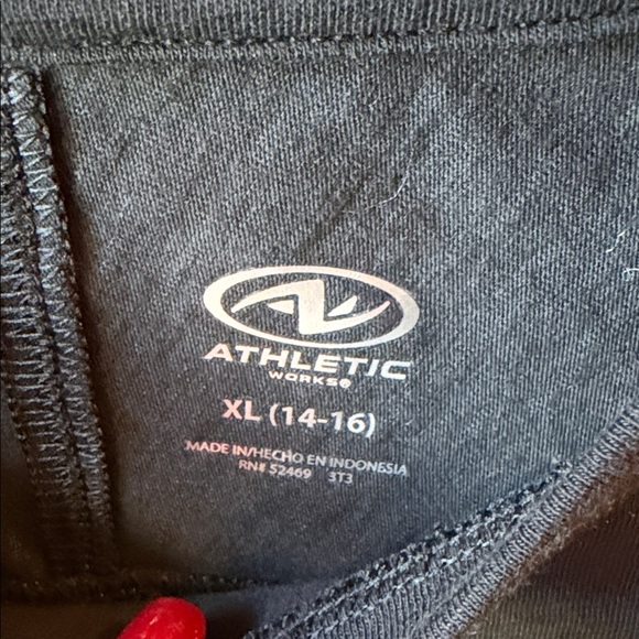 Athletic Works Black Kids Tee with Colorful 'Fired Up' Design - Picture 3 of 4